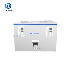 LT-SW100D 2 in 1 Two Hoppers 2 Heads Customized Spiral Vibration Partical and Powder Weighting and Filling Machine