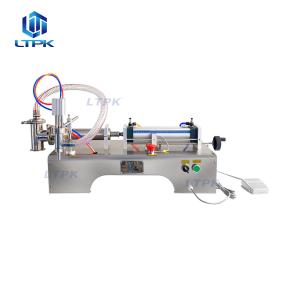 LT-G1WY 10-100ml Semi-automatic Horizontal Pneumatic Single Head Liquid Filling Machine 