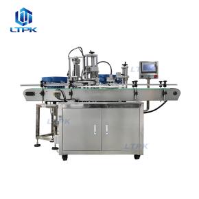 LT-APC2 Customized Double Head Magnetic Pump Dropper Bottle Rotary Liquid Filling Capping Machine Line