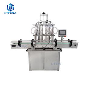 LT-QZDY6 Automatic Linear Six Nozzle Water Oil Beverage Drinks Alcohol Perfume Fruit Juice Oral Liquid  Filling Machine