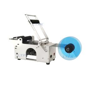 LT-50 Manual Cosmetic Plastic Round Bottle Labeling Machine 