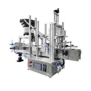 LT-CZJ60V Full Automatic Tabletop Jar Whisky Wine Wooden Cork Press Machine Bottle Cap Capping Machine With Cap Feeder
