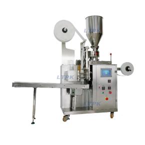 Automatic Single Chamber Sachet Cotton Filter Paper Herbal Fuso Inner Tea Bag With String and Label Teabag Packing Machine