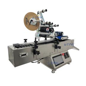 LT-330T Desktop Horizontal Tube Sticker Crayon Plastic Small Round Bottle Lip Gloss Labeling Machine for Eyebrush Cryo Vials