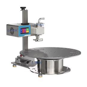 9-X-4 Turntable Type Honey Filling Machine | Rotary Weighing Filler for Irregular Bottles