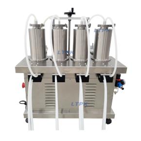 LT-VPF4 4 Head Automatic Liquid Filling Machine | Cosmetic Perfume Essential Oil Serum | Small Bottle Dropper Vial Filling Equipment