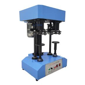TDFJ-260 Semi Automatic Double Head Can Seaming Machine for Food Beverage Metal Tin Cans