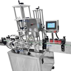LT-VC30-CF Automatic Vacuum Capping Machine with Cap Feeder for Glass Jars