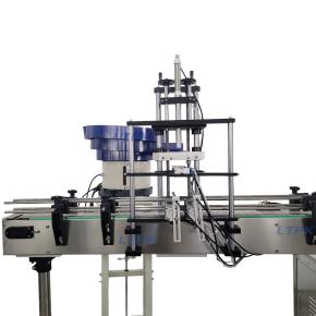 LT-SC440N-CF 1. Automatic Vertical Servo 4 Wheel Screw Capping Machine | Vibratory Bowl Cap Feeder