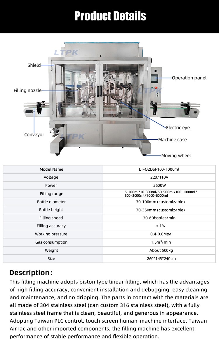 4 Heads Bottle Jar High Speed Servo Full Automatic Line Of Filling Capping And <a href=https://www.ytkpack.com/Labeling-Machine.html target='_blank'>labeling machine</a> For Oil.jpg