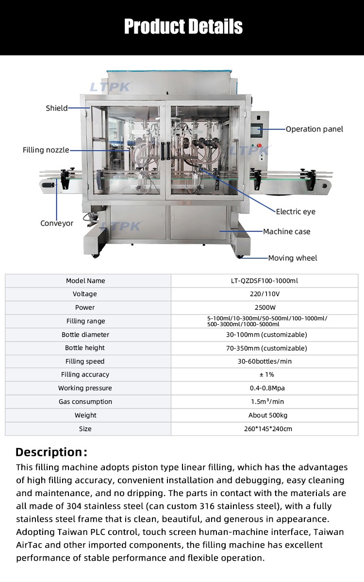 4 Heads Bottle Jar High Speed Servo Full Automatic Line Of Filling Capping And Labeling Machine For Oil.jpg